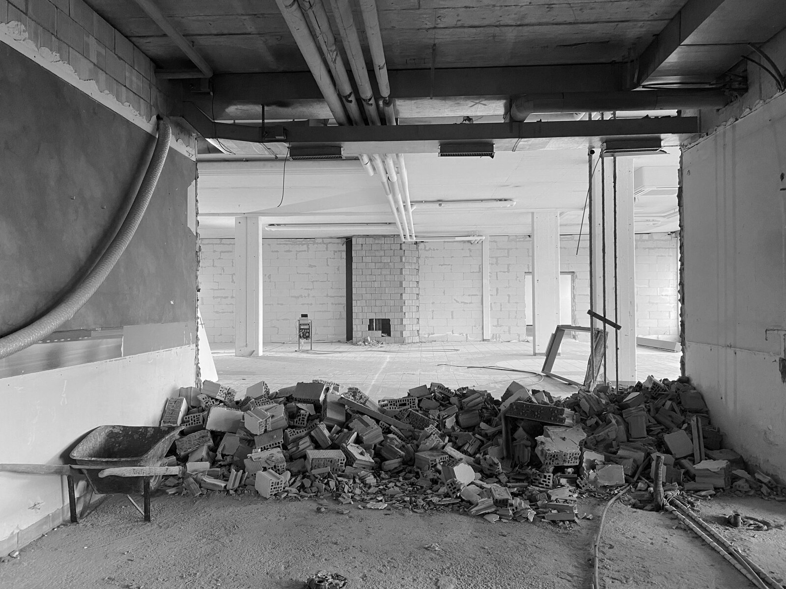 Wohnheim Chollerstrasse, Rückbau Erdgeschoss